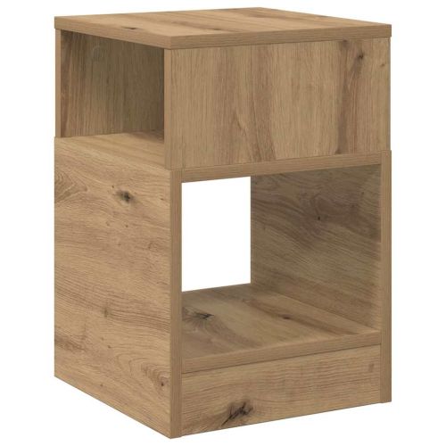 Крайна масичка 2 pcs Дъб 30,5 x 30 x 45 см Инженерно дърво