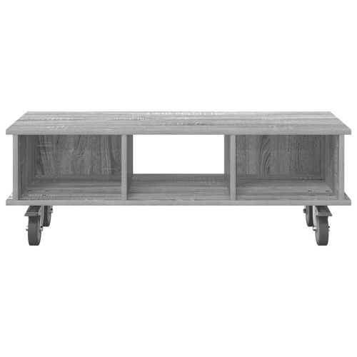 ТВ стойка 100 x 35 x 35 см Сив Сонома Инженерна дървесина