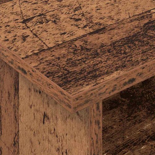 ТВ стойка 100 x 35 x 35 см Старо дърво Инженерна дървесина