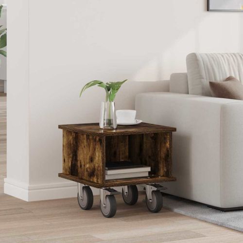 ТВ стойка Димян дъб 37 x 35 x 35 см Инженерно дърво