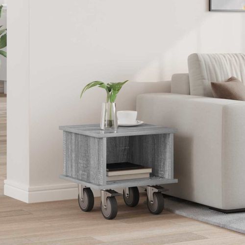 ТВ стойка Сив Сонома 37 x 35 x 35 см Инженерно дърво