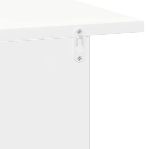 Нощно шкафче 2 pcs Бяло 40 x 30 x 25 см Инженерно дърво