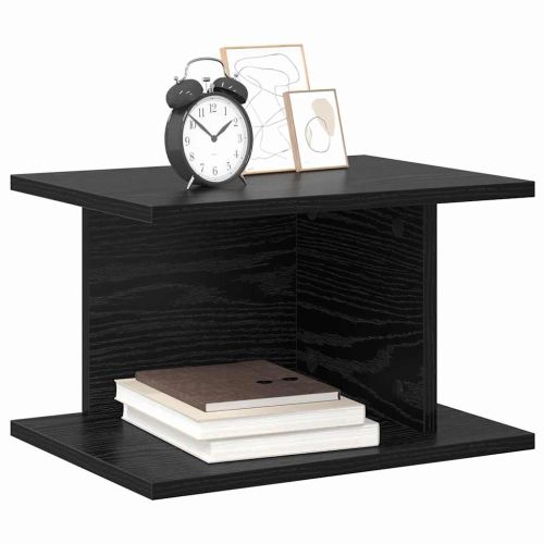 Нощно шкафче 2 pcs Черния дъб 40 x 30 x 25 см Инженерно дърво