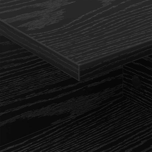 Нощно шкафче 2 pcs Черния дъб 40 x 30 x 25 см Инженерно дърво