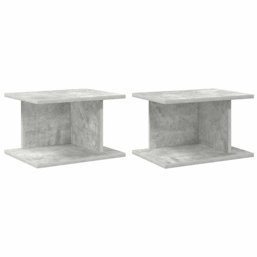 Нощно шкафче 2 pcs Циментено сиво 40 x 30 x 25 см