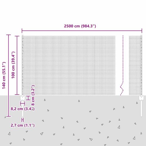 Ограда с пост Сиво