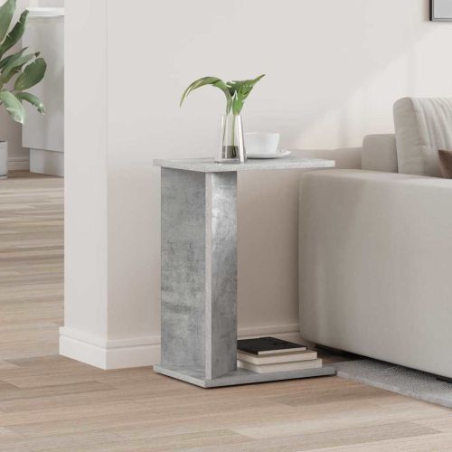 Крайна масичка Циментено сиво 35 x 25 x 50 см Инженерно дърво