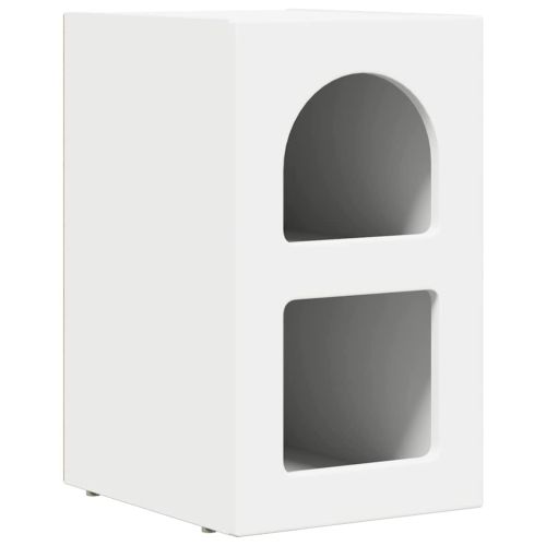 Нощно шкафче Бяло 29.5 x 35 x 50 см Инженерно дърво