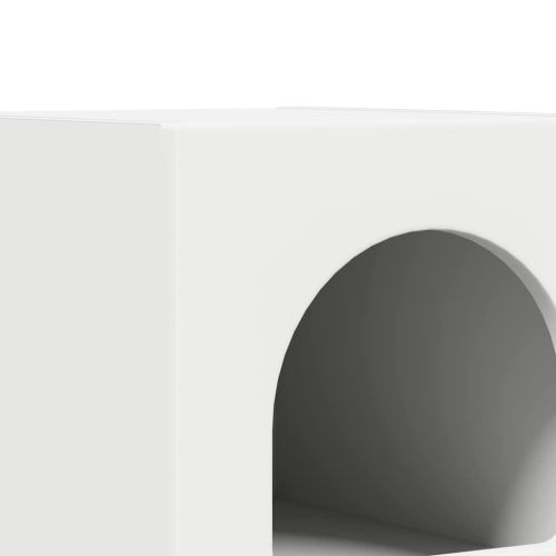 Нощно шкафче Бяло 29.5 x 35 x 50 см Инженерно дърво