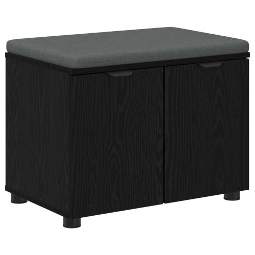 Пейка за коридор с възглавница с рафт Черен Дъб 60 x 38 x 46 см