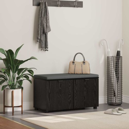 Пейка за коридор с възглавница с рафт Черен Дъб 80 x 38 x 46 см