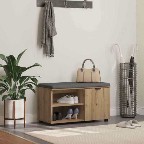 Пейка за коридор с възглавница Артизан Дъб 80 x 38 x 46 см