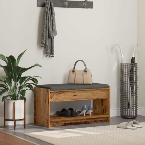 Пейка за коридор с възглавница Старо дърво 83 x 38 x 45 см
