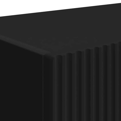 TV стенен шкаф 2 pcs Черно 39 x 31 x 29,5 см Инженерно дърво