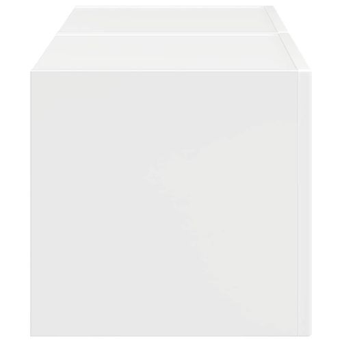 TV стенен шкаф 2 pcs Гланц бяло 39 x 31 x 29,5 см