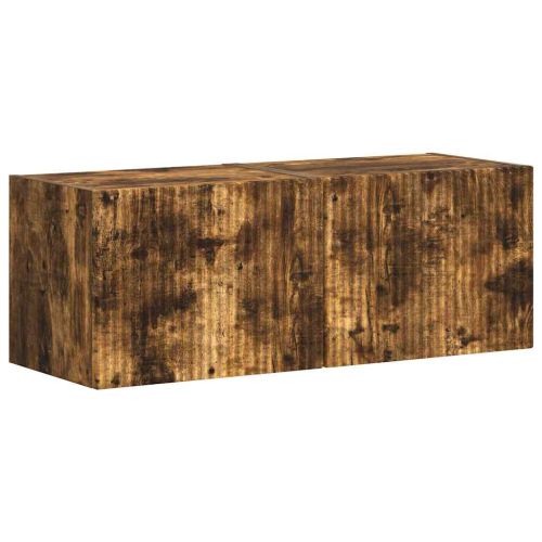 TV стенен шкаф 2 pcs Димян дъб 39 x 31 x 29,5 см