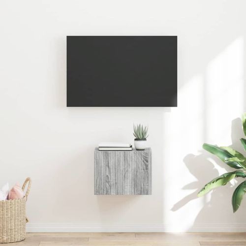 TV стенен шкаф Сив Сонома 39 x 31 x 29,5 см Инженерно дърво