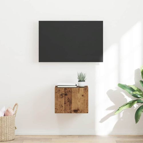TV стенен шкаф Старо дърво 39 x 31 x 29,5 см Инженерно дърво