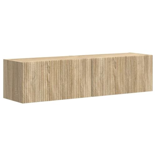 TV стенен шкаф 2 pcs Сонома 60 x 31 x 29,5 см Инженерно дърво