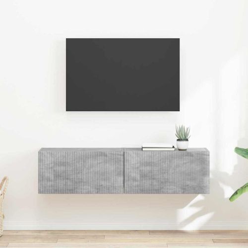 TV стенен шкаф 2 pcs Бетон 60 x 31 x 29,5 см Инженерно дърво