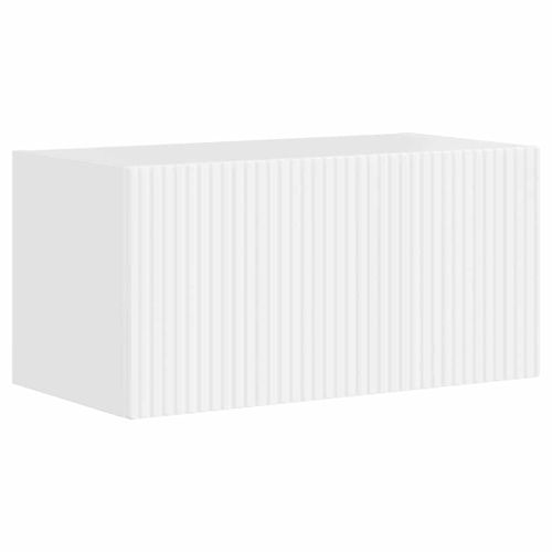 TV стенен шкаф Гланц бяло 60 x 31 x 29,5 см Инженерно дърво