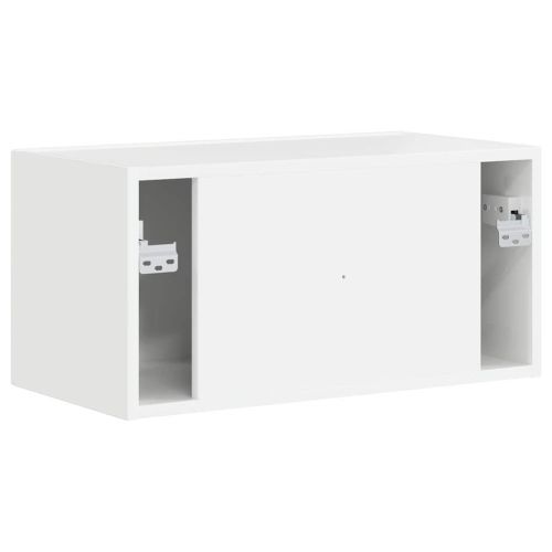 TV стенен шкаф Гланц бяло 60 x 31 x 29,5 см Инженерно дърво
