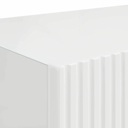 TV стенен шкаф Гланц бяло 60 x 31 x 29,5 см Инженерно дърво