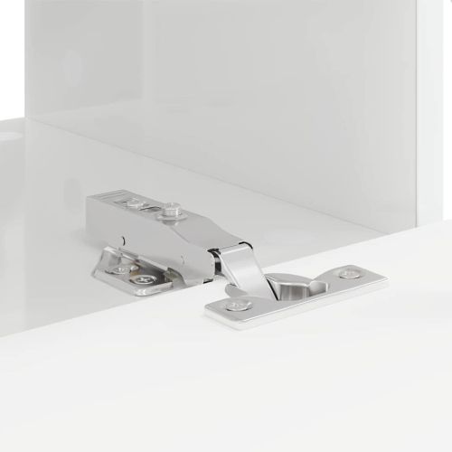 TV стенен шкаф Гланц бяло 60 x 31 x 29,5 см Инженерно дърво