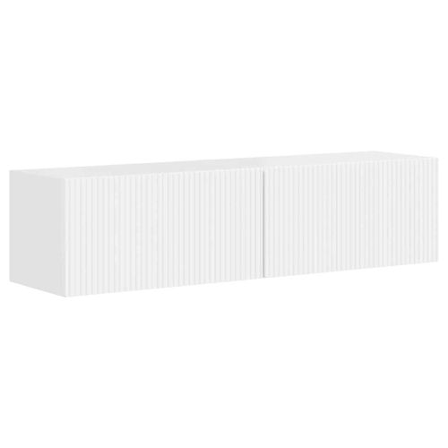 TV стенен шкаф 2 pcs Гланц бяло 60 x 31 x 29,5 см