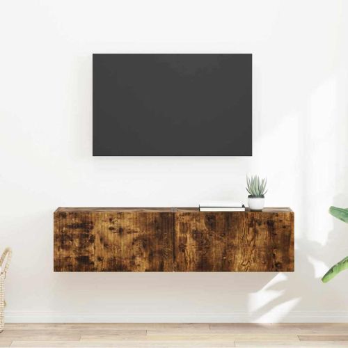 TV стенен шкаф 2 pcs Димян дъб 60 x 31 x 29,5 см