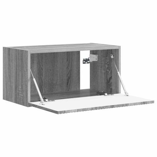TV стенен шкаф 60 x 31 x 29,5 см Сив Сонома Инженерна дървесина