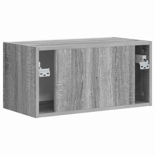 TV стенен шкаф 60 x 31 x 29,5 см Сив Сонома Инженерна дървесина
