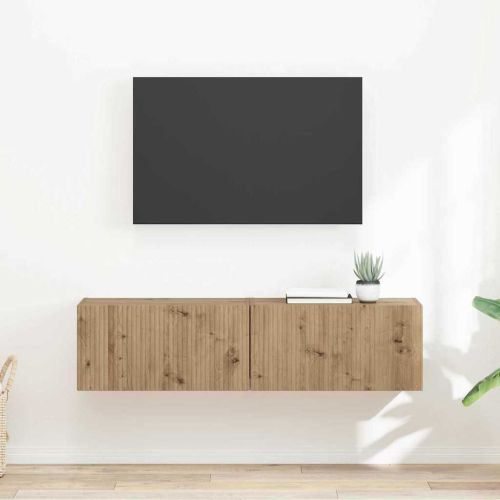 TV стенен шкаф 2 pcs Дъб Артизан 60 x 31 x 29,5 см