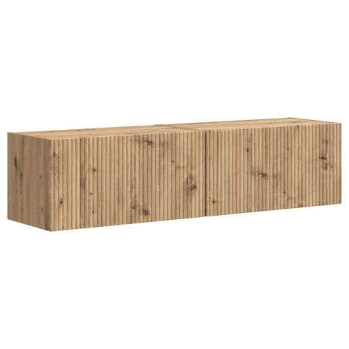 TV стенен шкаф 2 pcs Дъб Артизан 60 x 31 x 29,5 см