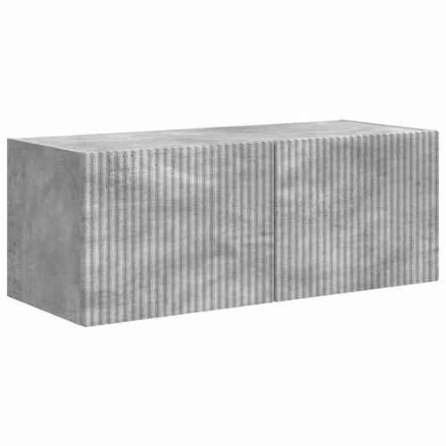 TV стенен шкаф 2 pcs Бетон 78,5 x 31 x 29,5 см Инженерно дърво