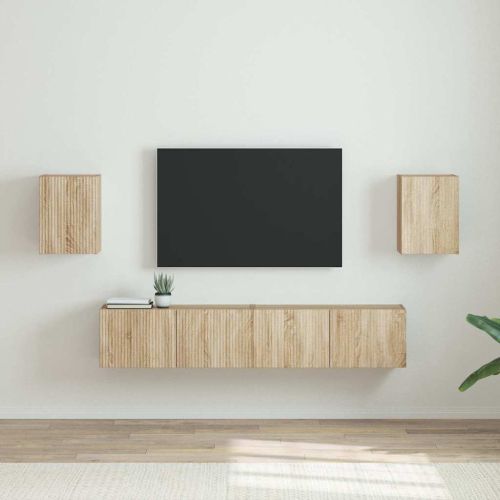 TV стенен шкаф 2 pcs Сонома 30 x 31 x 40 см Инженерно дърво