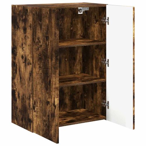 TV стенен шкаф Димян дъб 59,5 x 31 x 80 см Инженерно дърво