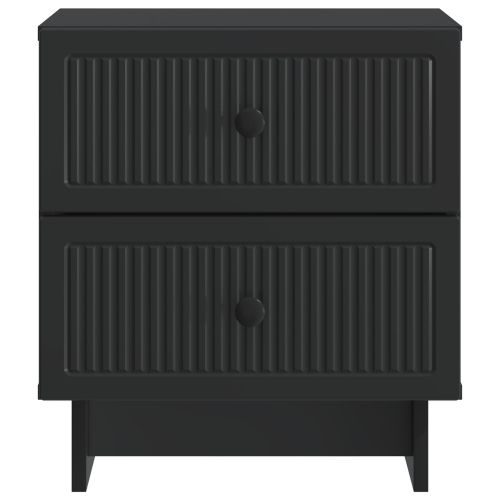 Нощен шкаф Черно 43 x 34,5 x 47,5 см Инженерна дървесина