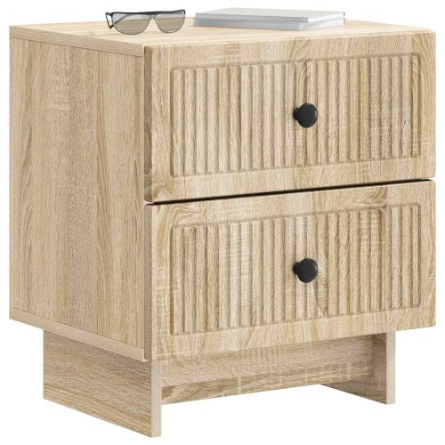 Нощен шкаф с чекмедже 2 pcs Дъб сонома 43 x 34,5 x 47,5 см