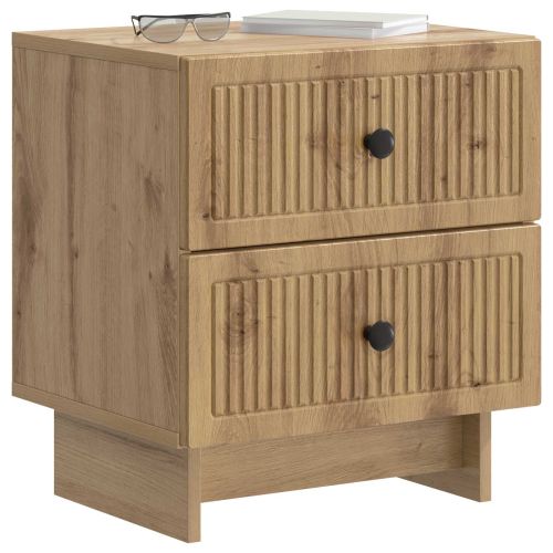 Нощен шкаф с чекмедже 2 pcs Дъб артизан 43 x 34,5 x 47,5 см