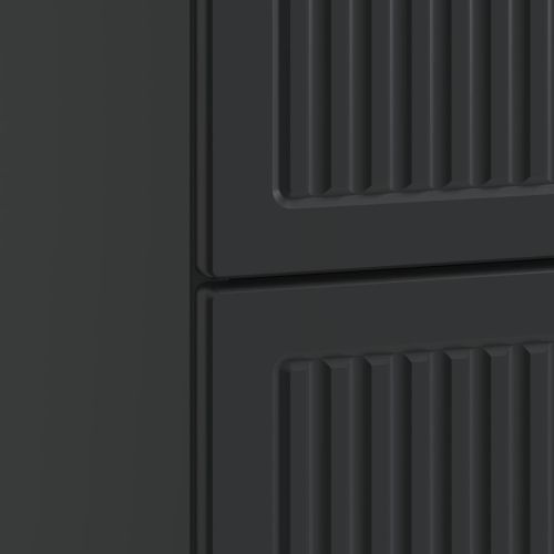 Нощен шкаф Черно 62 x 34,5 x 47,5 см Инженерна дървесина