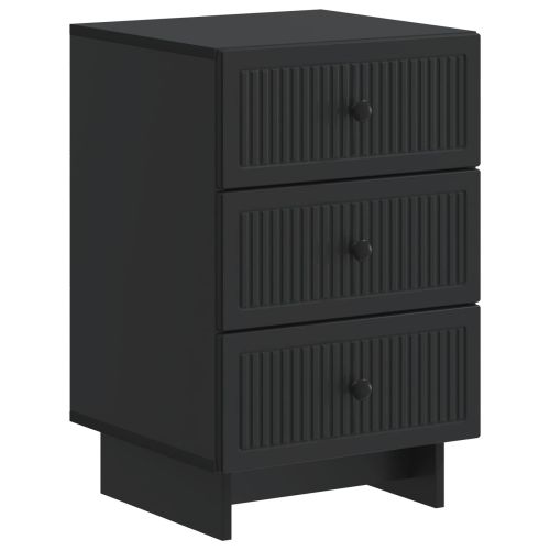 Нощен шкаф Черно 43 x 41 x 66,5 см Инженерна дървесина