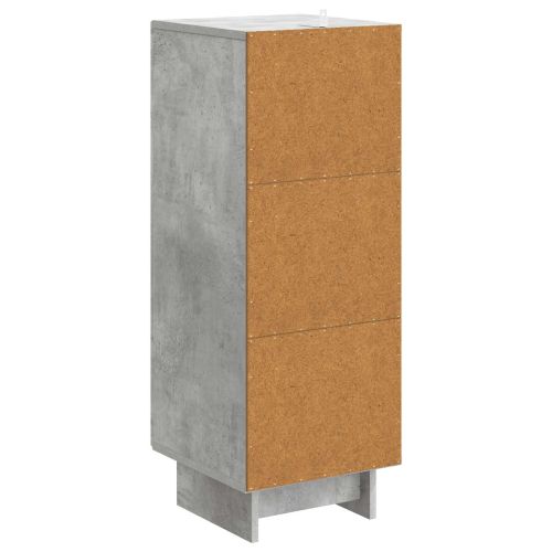 Служебен шкаф Бетонно сиво 33 x 34,5 x 90 см