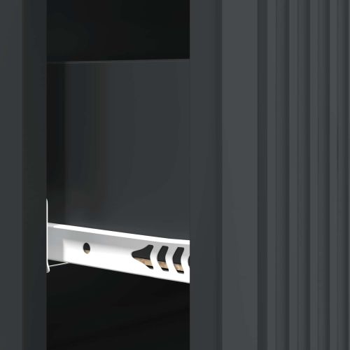 Чекмеджетен шкаф Черно 66 x 34,5 x 90 см Инженерна дървесина