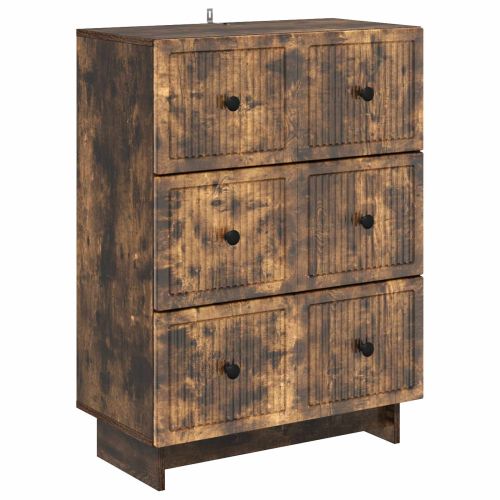 Чекмеджетен шкаф Опушен дъб 66 x 34,5 x 90 см
