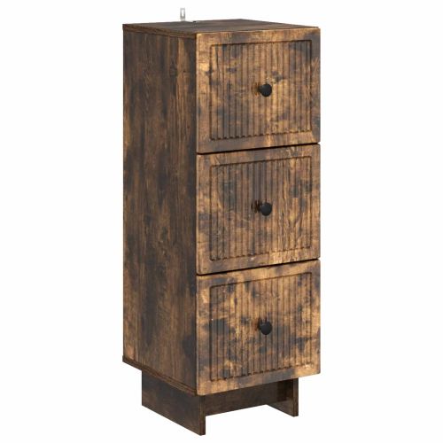 Чекмеджетен шкаф Опушен дъб 33 x 34,5 x 90 см