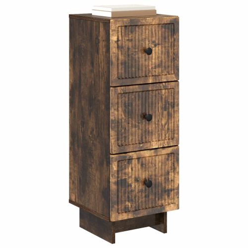 Чекмеджетен шкаф Опушен дъб 33 x 34,5 x 90 см