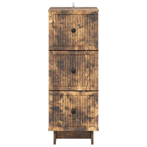 Чекмеджетен шкаф Опушен дъб 33 x 34,5 x 90 см