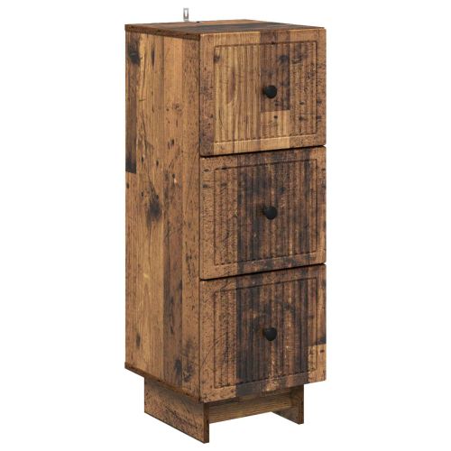 Чекмеджетен шкаф Старо дърво 33 x 34,5 x 90 см