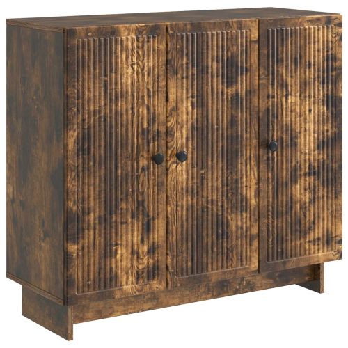 Служебен шкаф Опушен дъб 89 x 34,5 x 80 см Инженерна дървесина